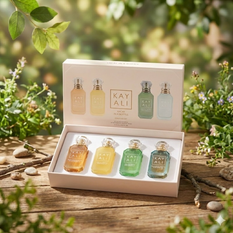 Perfume Fragrance Couture - 4*10ml 카얄리 유니섹스 향수 세트, 오래