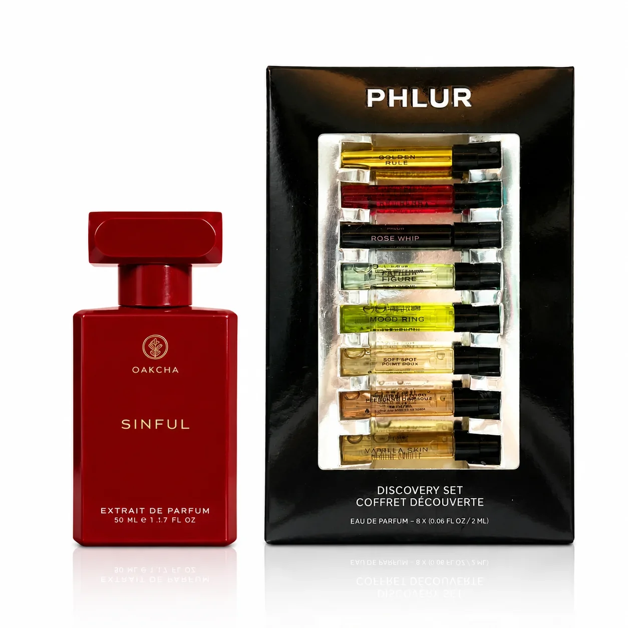 Perfume Fragrance Discovery Set - OAKCHA 여성용 향수 세트 2개, SINFUL