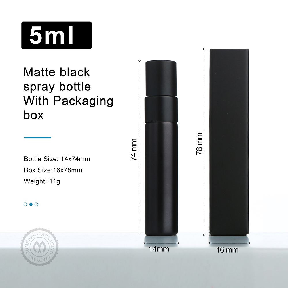 50/100개 5ml 무광 검정색 향수병, 고급 포장  - Perfume Fragrance Difference 리뷰 및 가격