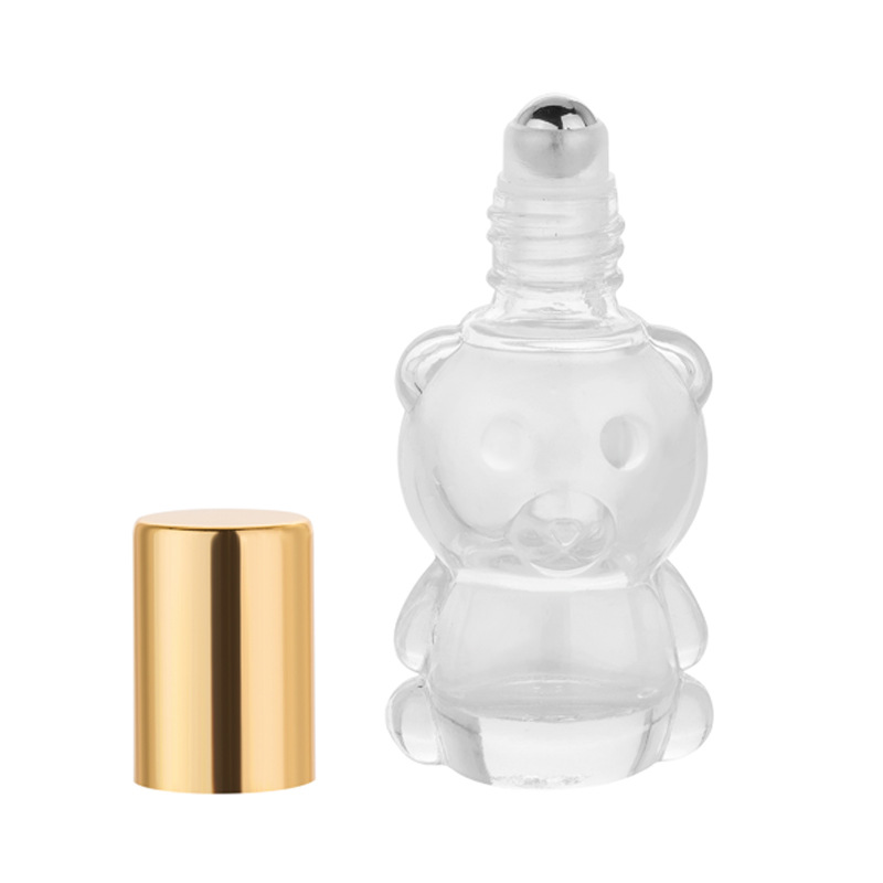 에센셜 오일 유리 병 빈 분명 곰 모양의 철강 롤러 볼 - Perfume Fragrance Essence 리뷰 및 가격