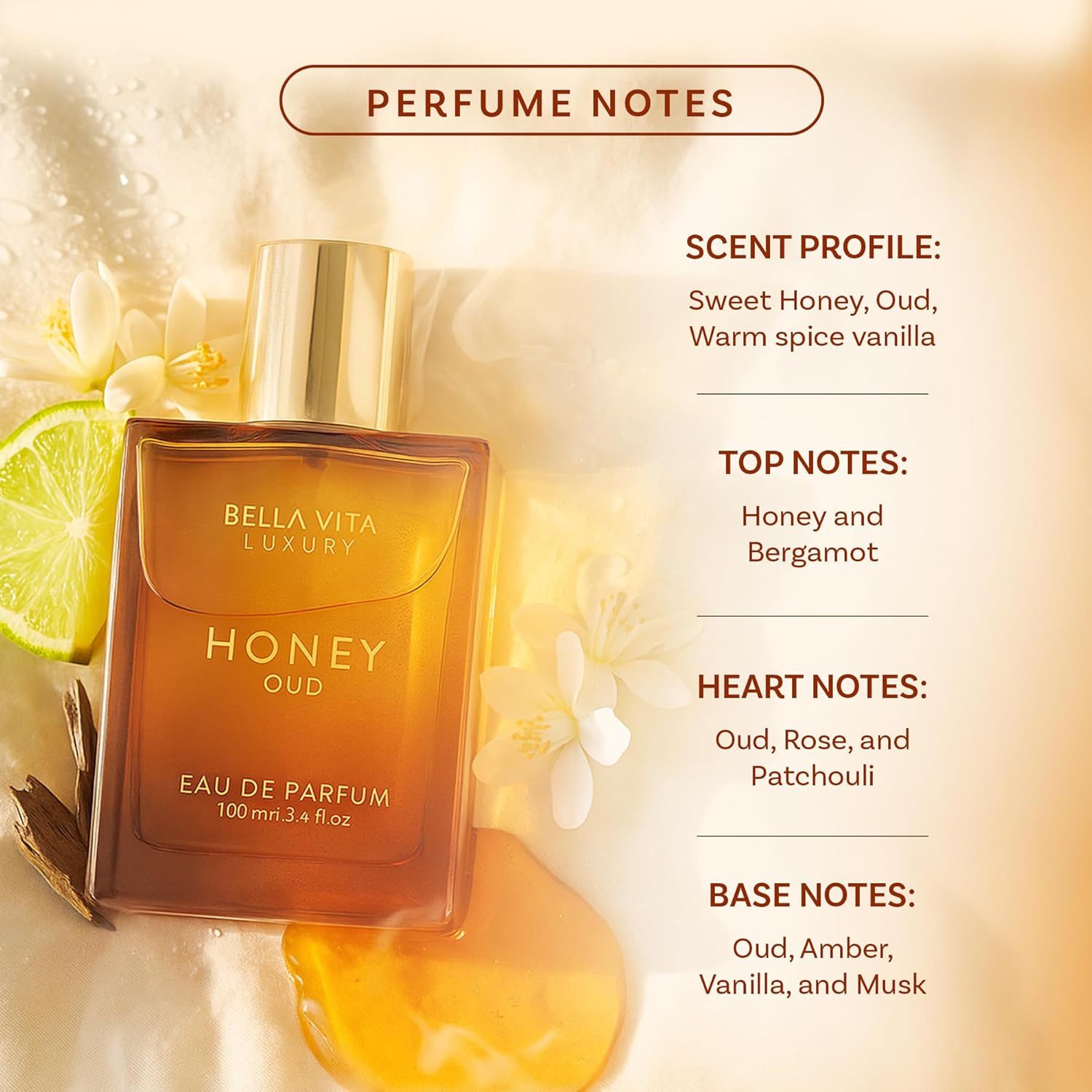 벨라비타 럭셔리 허니 우드 EDP 3.4oz / 100 - Perfume Fragrance Families 리뷰 및 가격
