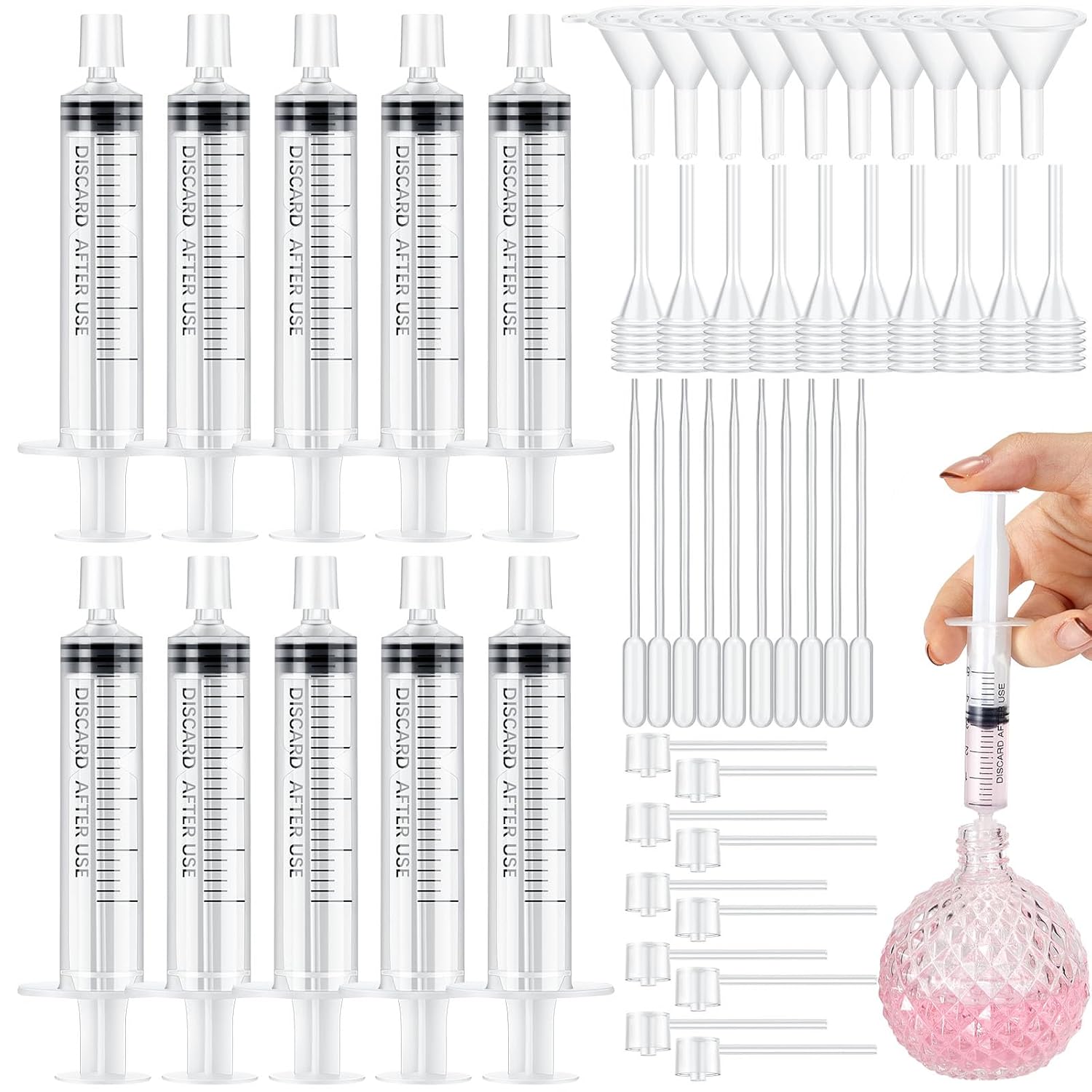 25/50PCS 향수 리필 펌프 도구 트랜스퍼 키트(당 - Perfume Fragrance Dispenser 리뷰 및 가격
