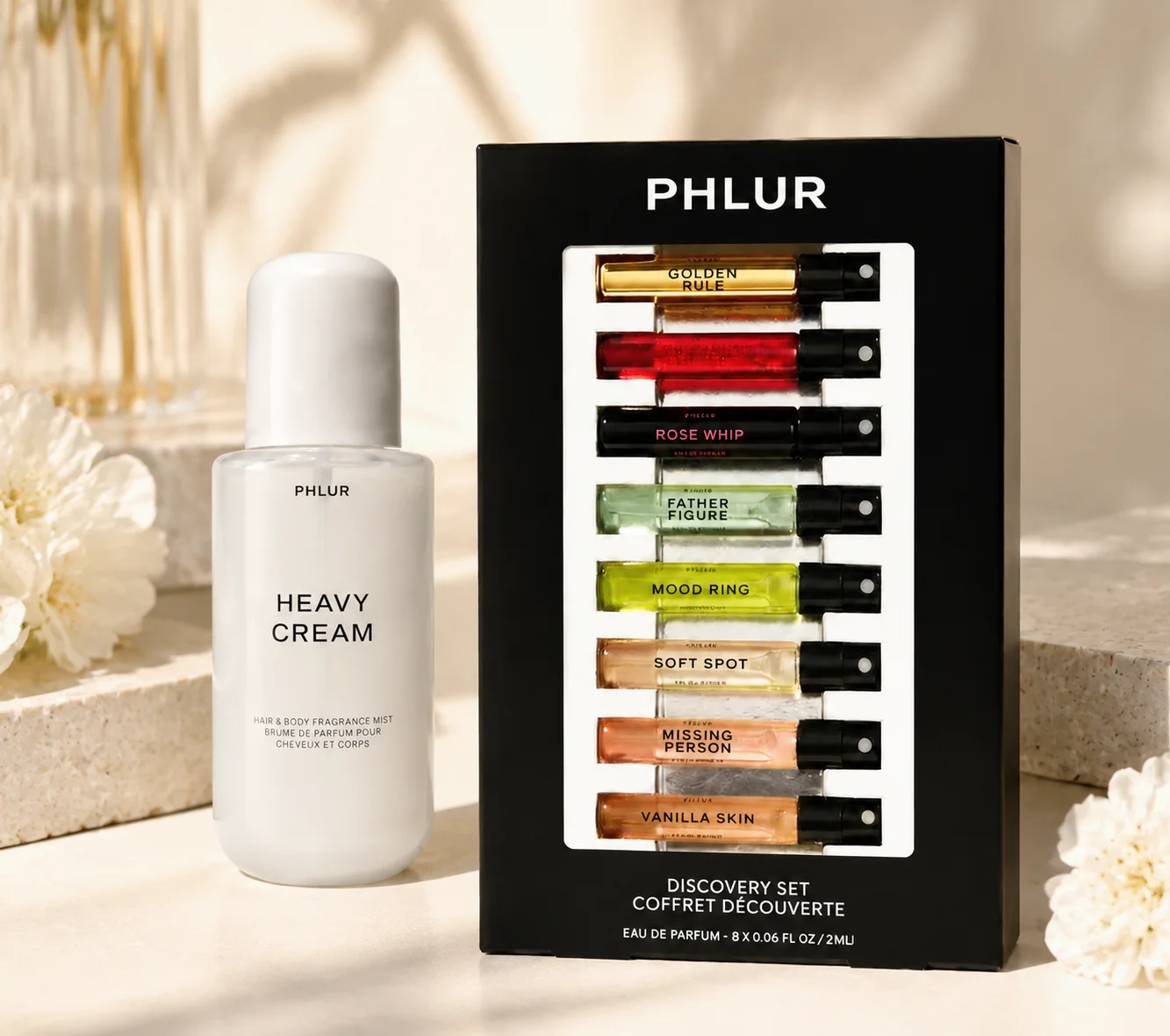 PHLUR 여성용 향수 선물 세트 2개 – 헤비 크림  - Perfume Fragrance Discovery Set 리뷰 및 가격