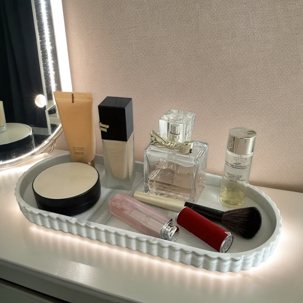 드레싱 테이블 타원형 보관 트레이, 조리대 비누 디펜서 - Perfume Fragrance Dispenser 리뷰 및 가격