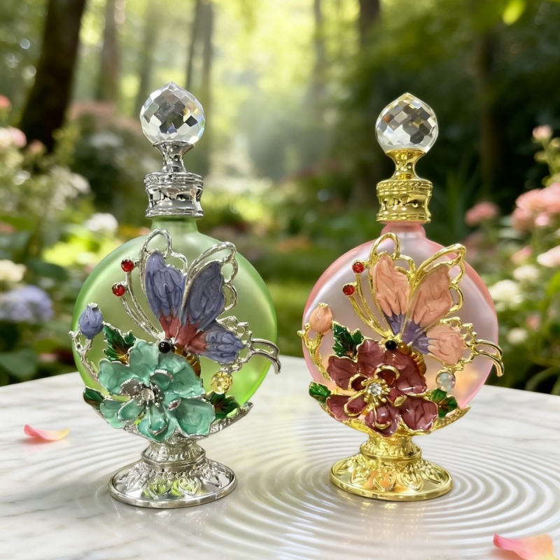 4개입 빈 향수병 에나멜 나비 모양 골드 베이스 다이아 - Perfume Fragrance Lotion 리뷰 및 가격